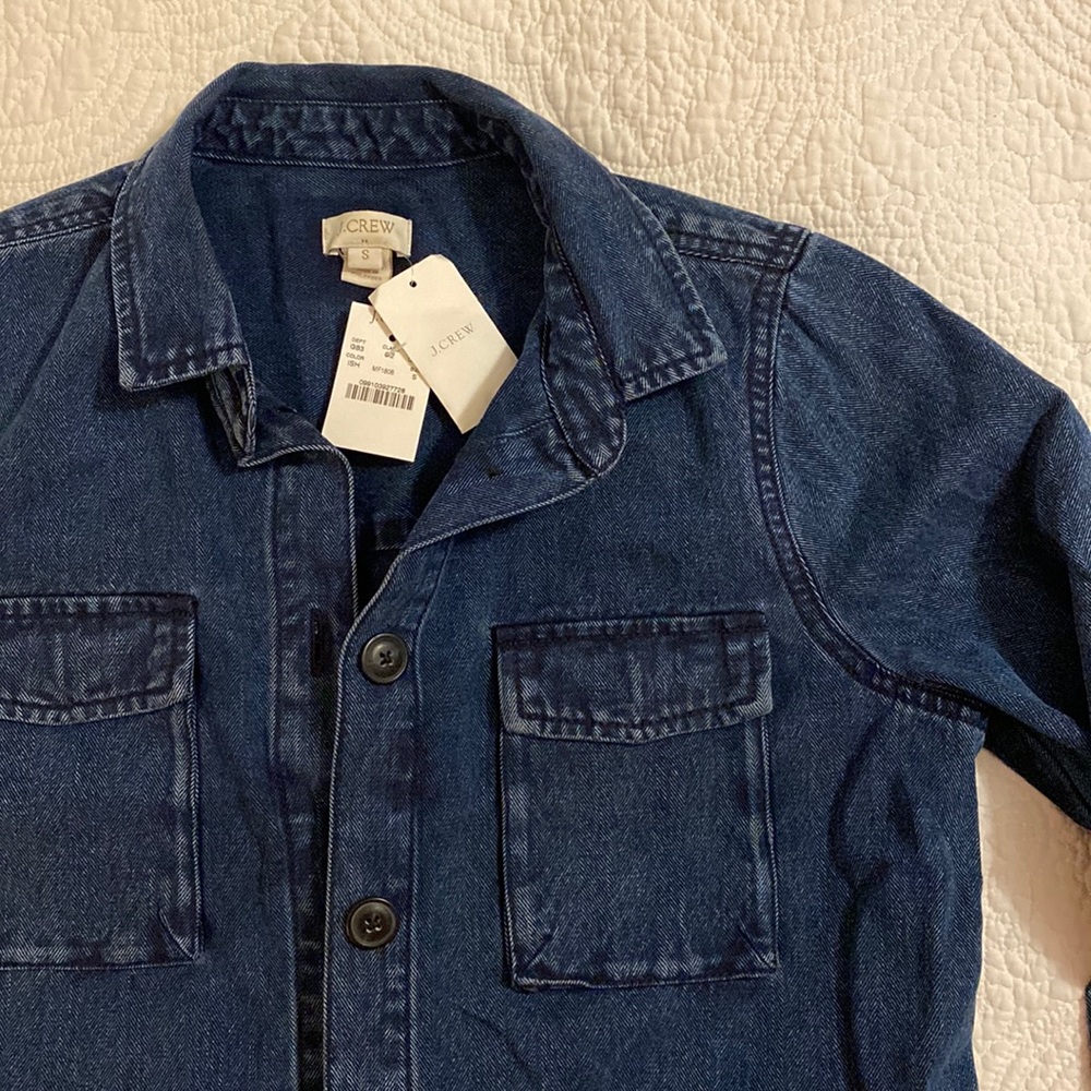 J Crew denim jean jacket/top, NWT